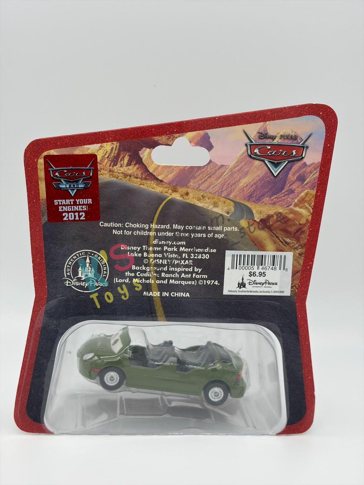 EXCLUSIVE DISNEY PARKS CARS LAND "RADIATOR SPRINGS RACER" GREEN - BNIP