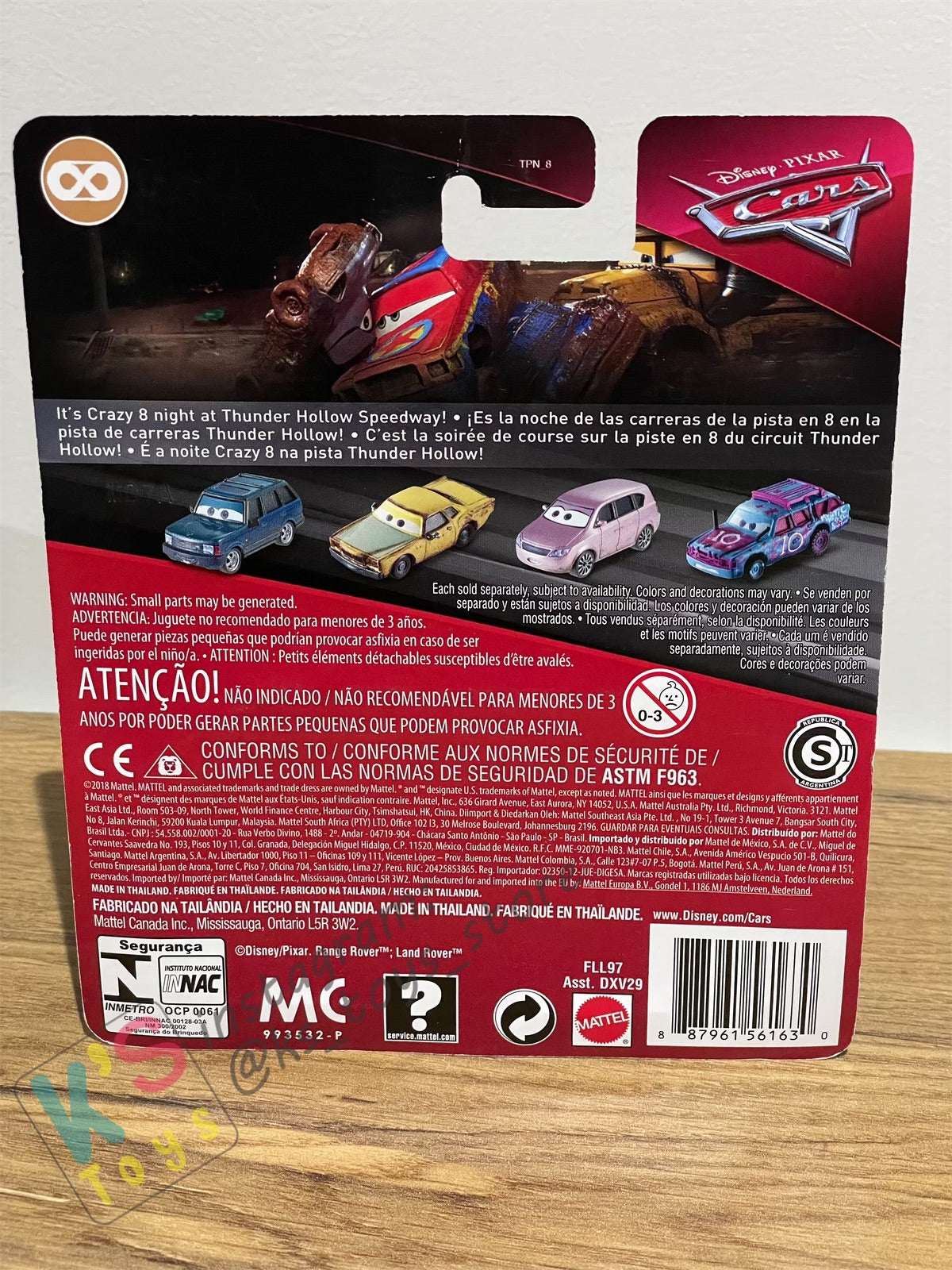 DISNEY PIXAR CARS BY MATTEL, MOTOR TURNER - CARS 3 THUNDER HOLLOWS - BNIP