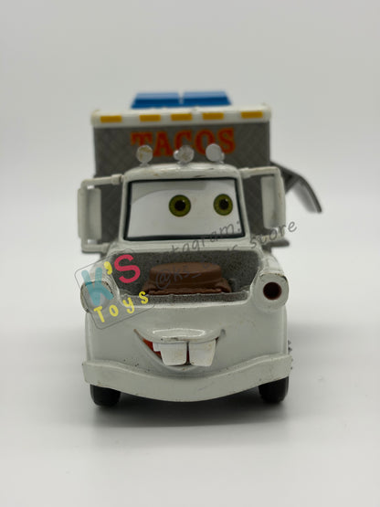 DISNEY STORE OF DISNEY PIXAR CARS 1:43 - TACO TRUCK MATER - PRE-OWNED IN NEAR MINT CONDITION