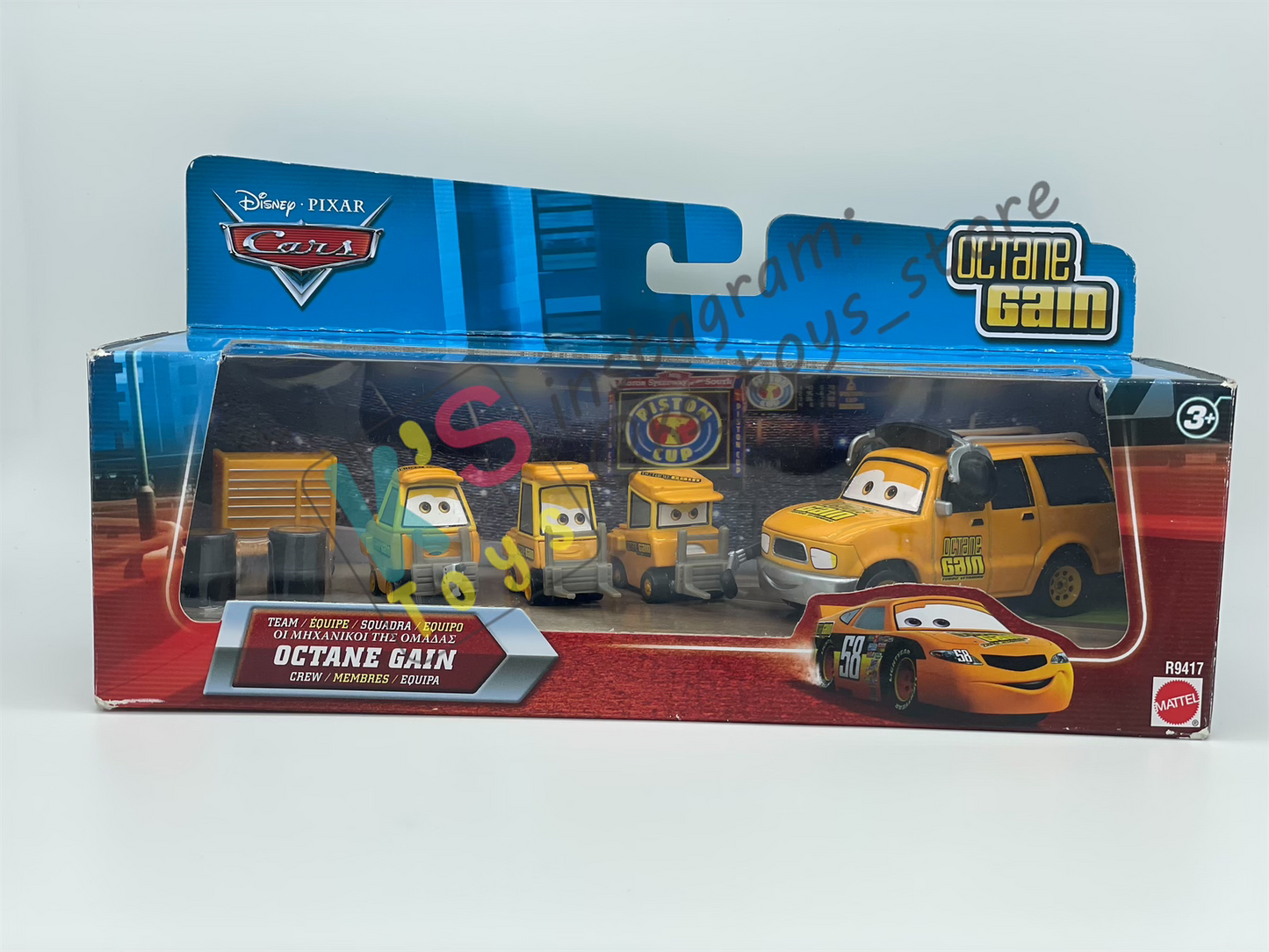 DISNEY PIXAR CARS BY MATTEL, TEAM CREW OCTANE GAIN - BNIP