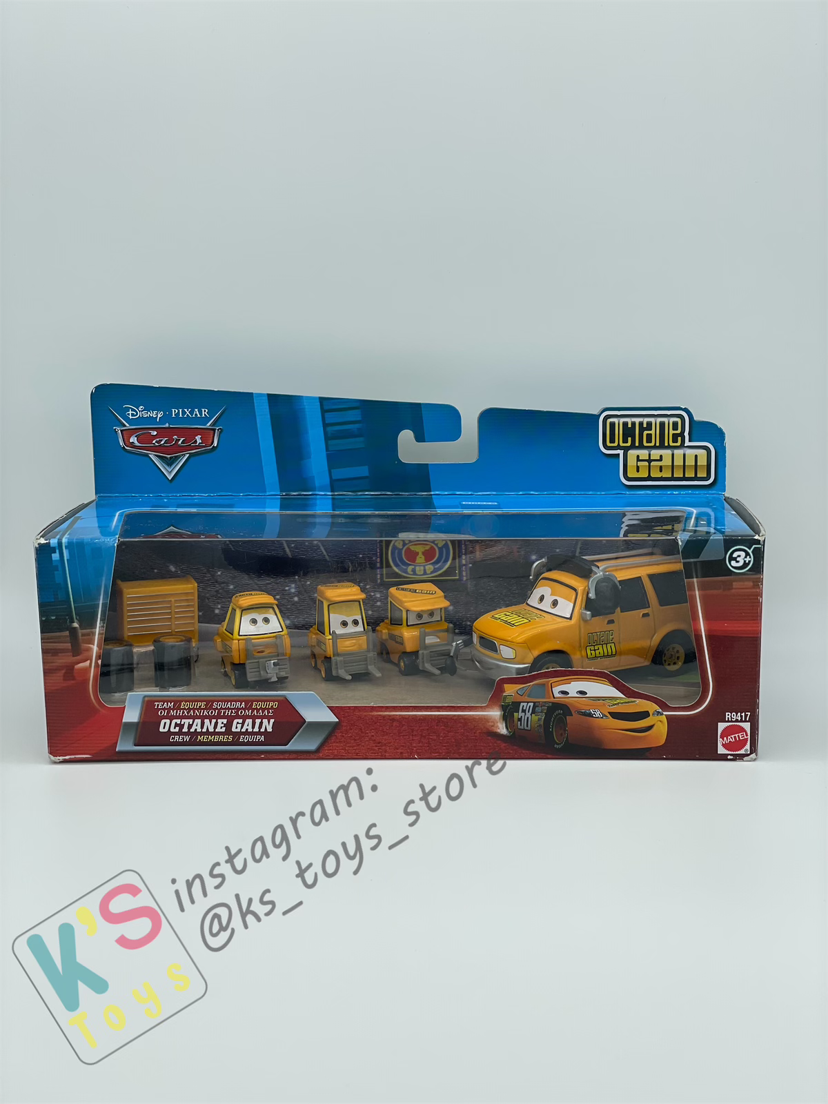 DISNEY PIXAR CARS BY MATTEL, TEAM CREW OCTANE GAIN - BNIP