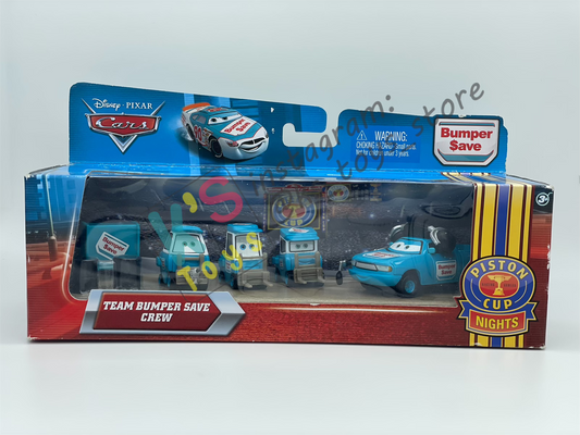 RARE DISNEY PIXAR CARS BY MATTEL, TEAM CREW BUMPER SAVE - BNIP