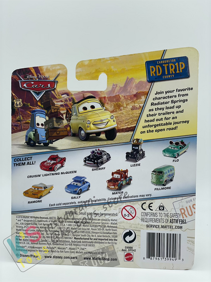 RARE DISNEY PIXAR CARS BY MATTEL, LUIGI AND GUIDO ROAD TRIP SERIES - BNIP