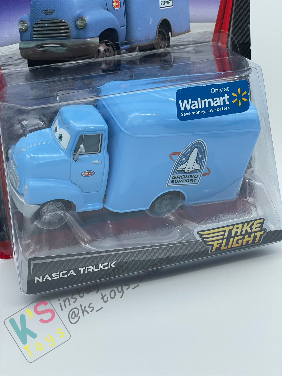 DELUXE DISNEY PIXAR CARS BY MATTEL, NASCA TRUCK, TAKE FLIGHT - BNIP