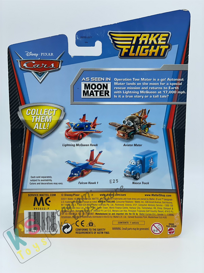 DELUXE DISNEY PIXAR CARS BY MATTEL, NASCA TRUCK, TAKE FLIGHT - BNIP