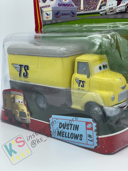 DELUXE DISNEY PIXAR CARS BY MATTEL, "DUSTIN MELLOWS" RACE ORAMA - BNIP