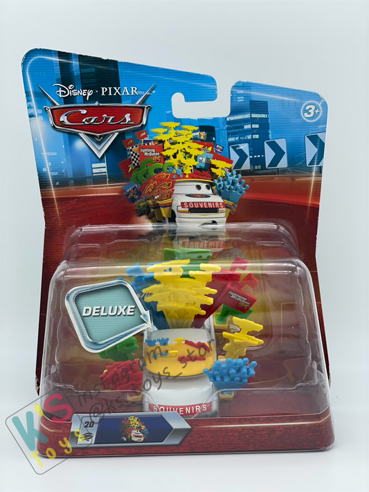 DELUXE DISNEY PIXAR CARS BY MATTEL, "BRIAN PARK MOTORS" SOUVENIRS - BNIP