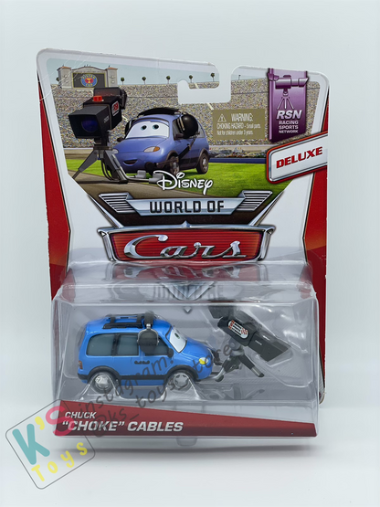 DELUXE PIXAR DISNEY BY MATTEL, CHUCK "CHOKE" CABLES - RSN SERIES - BNIP