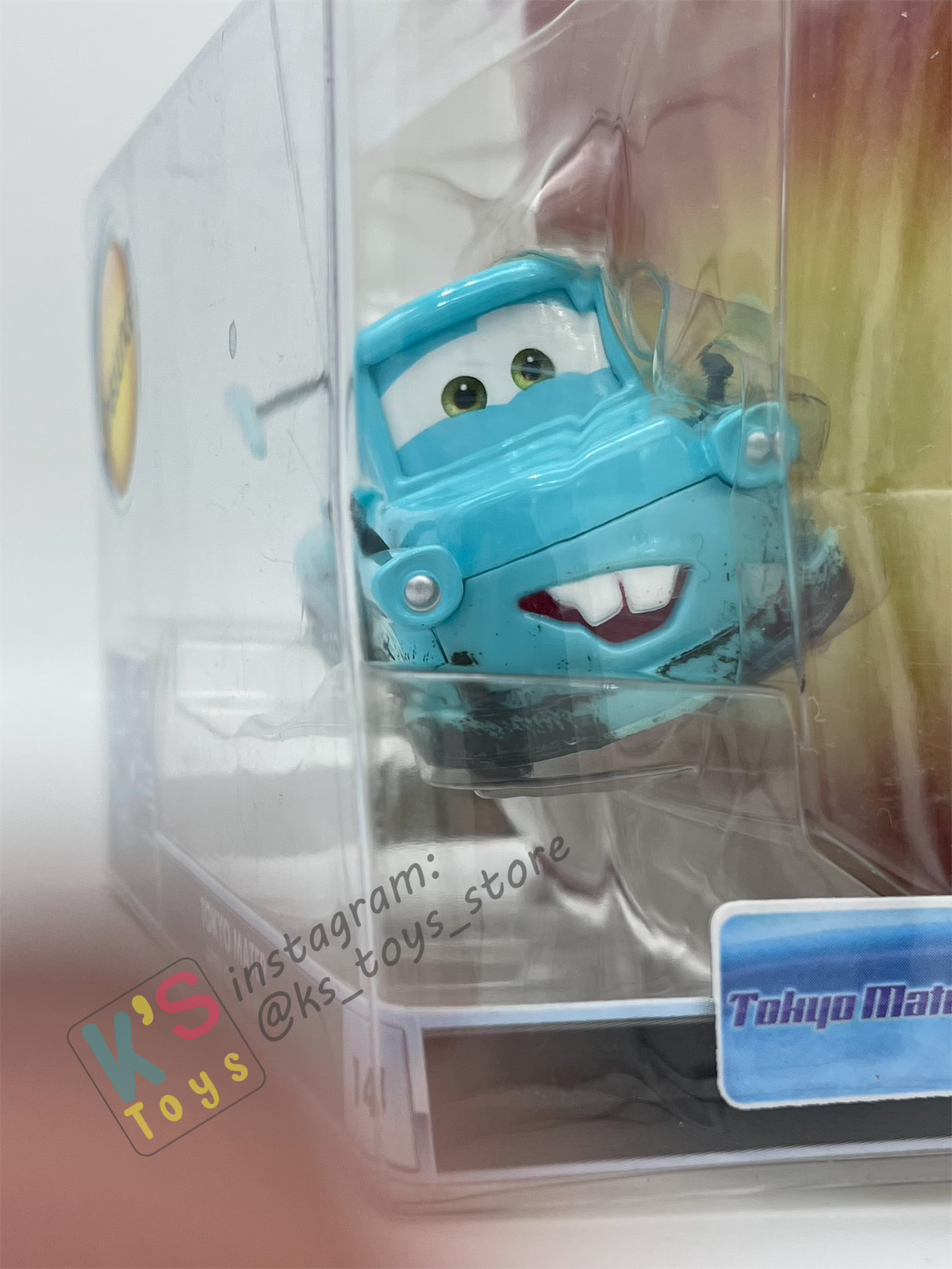 Disney Pixar Cars by Mattel, Tokyo Mater With Oil Stains - Cars Toon - Tokyo Party - BNIP