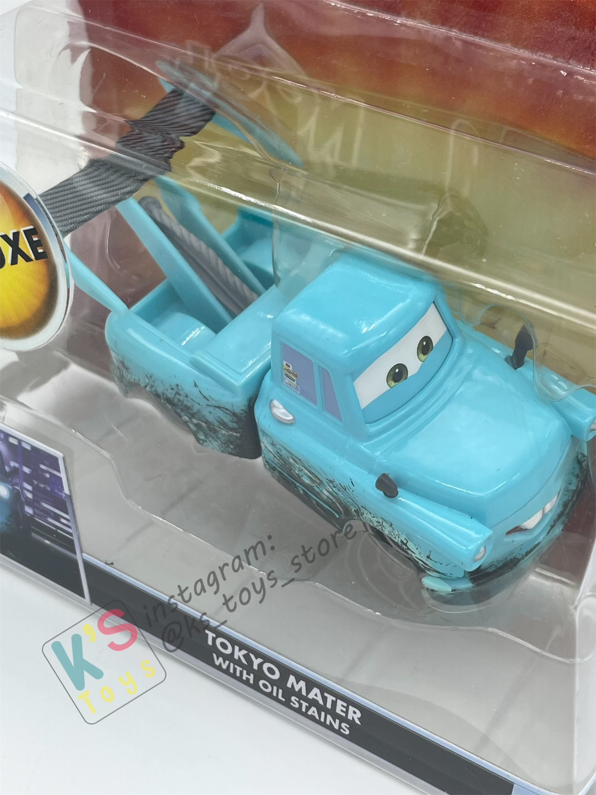 Disney Pixar Cars by Mattel, Tokyo Mater With Oil Stains - Cars Toon - Tokyo Party - BNIP