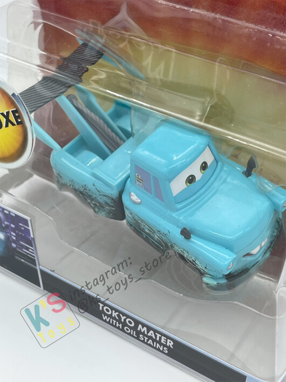 Disney Pixar Cars by Mattel, Tokyo Mater With Oil Stains - Cars Toon - Tokyo Party - BNIP