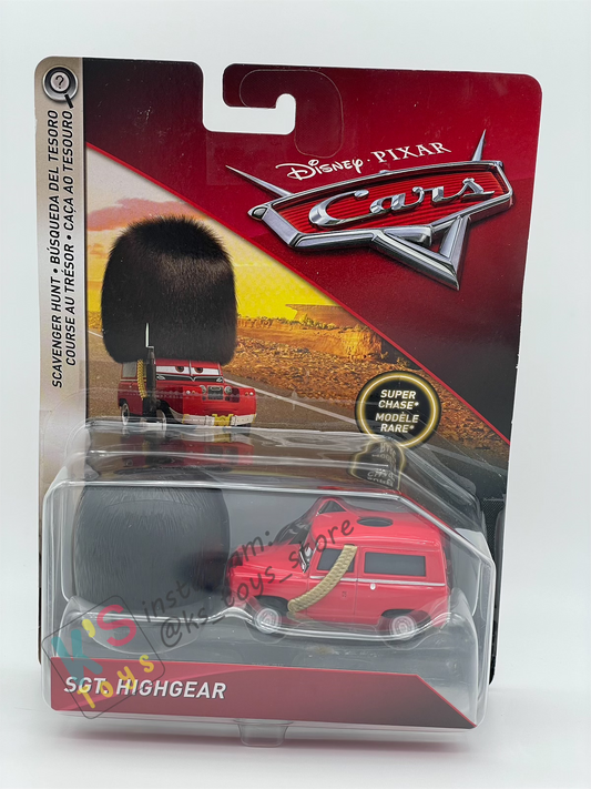 DELUXE DISNEY PIXAR CARS BY MATTEL - SGT HIGHGEAR - SCAVENGER HUNT SERIES - BNIP