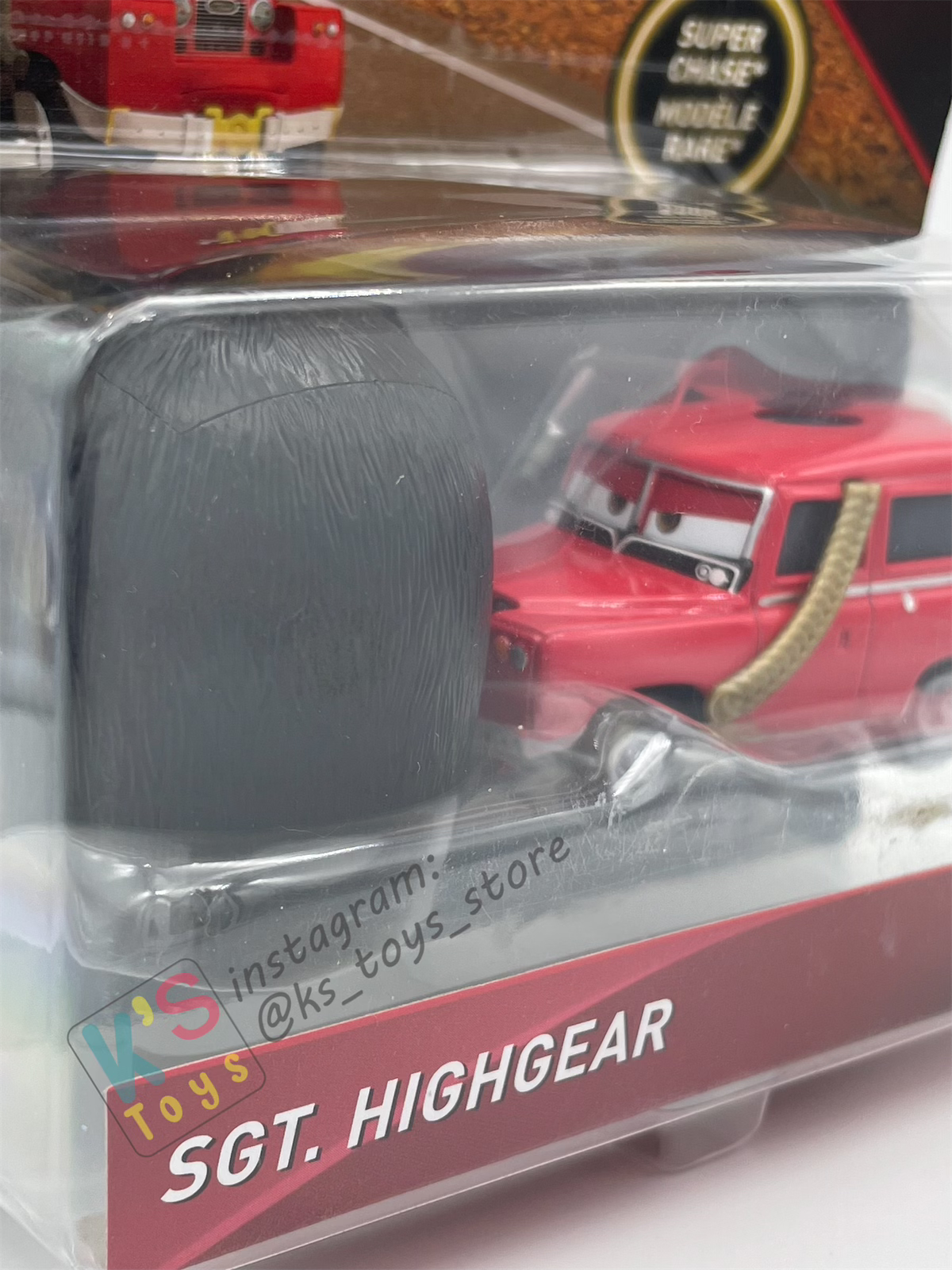 DELUXE DISNEY PIXAR CARS BY MATTEL - SGT HIGHGEAR - SCAVENGER HUNT SERIES - BNIP