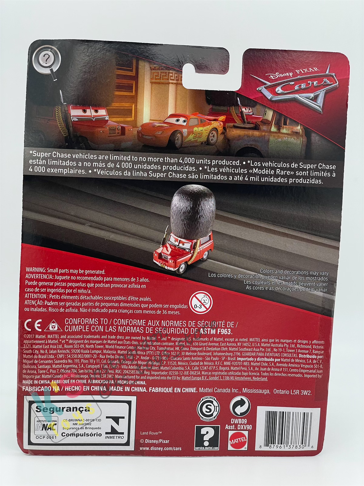 DELUXE DISNEY PIXAR CARS BY MATTEL - SGT HIGHGEAR - SCAVENGER HUNT SERIES - BNIP