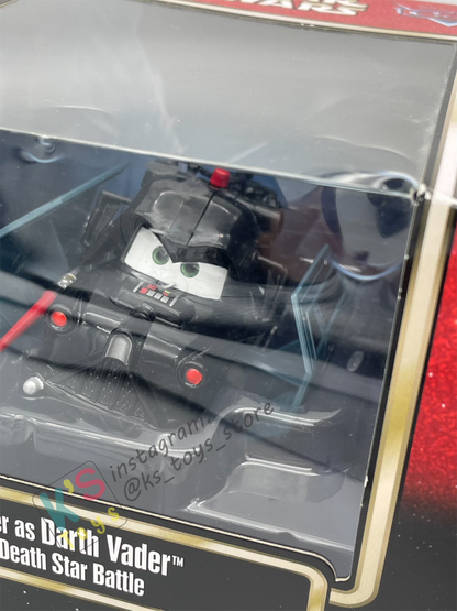 RARE DISNEY PIXAR CARS BY MATTEL EXCLUSIVE DISNEY PARKS "MATER AS DARTH VADER DEATH STAR BATTLE" - STAR WARS SERIES - BNIP