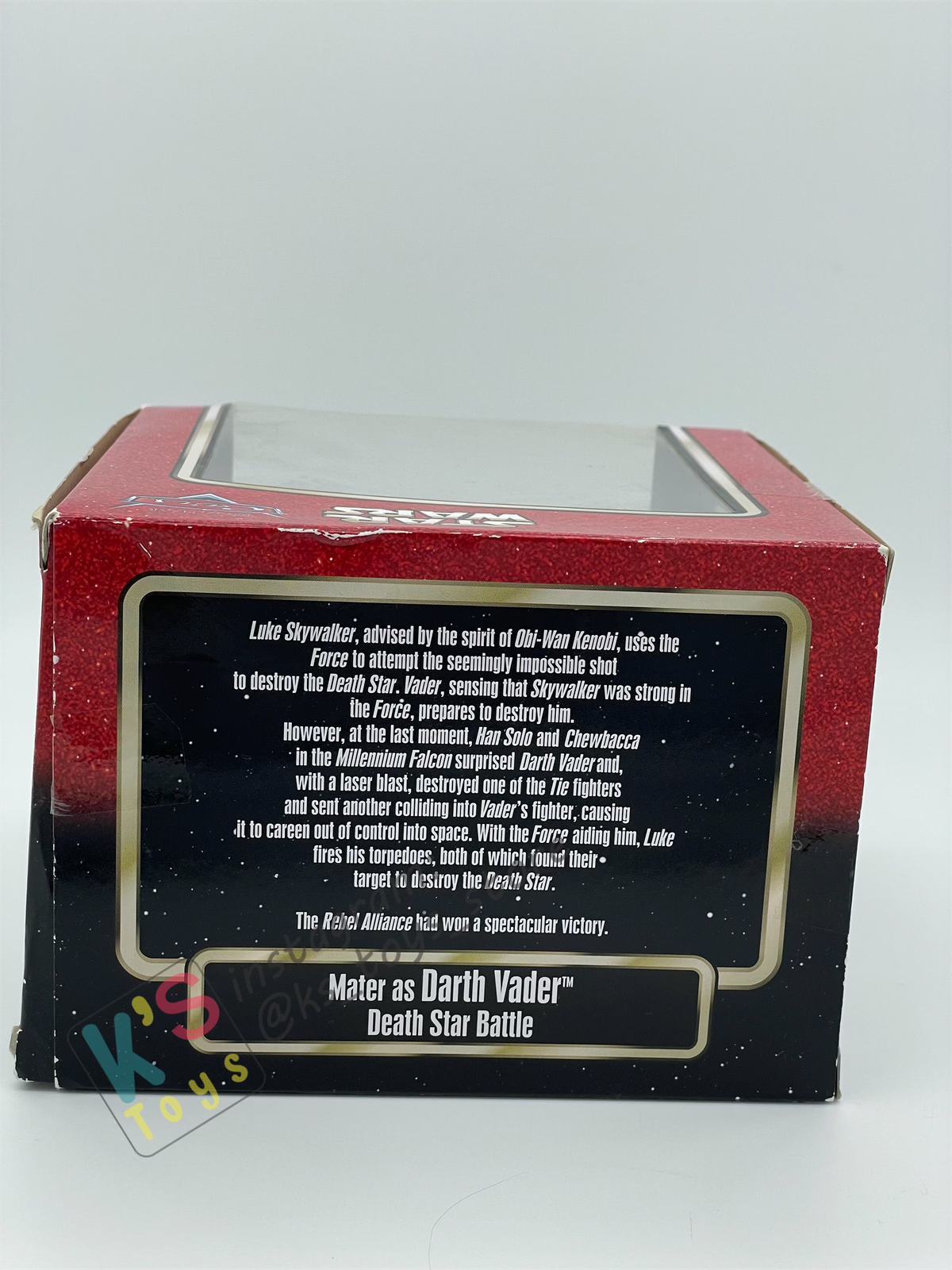 RARE DISNEY PIXAR CARS BY MATTEL EXCLUSIVE DISNEY PARKS "MATER AS DARTH VADER DEATH STAR BATTLE" - STAR WARS SERIES - BNIP