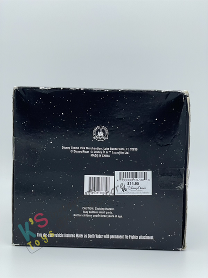 RARE DISNEY PIXAR CARS BY MATTEL EXCLUSIVE DISNEY PARKS "MATER AS DARTH VADER DEATH STAR BATTLE" - STAR WARS SERIES - BNIP