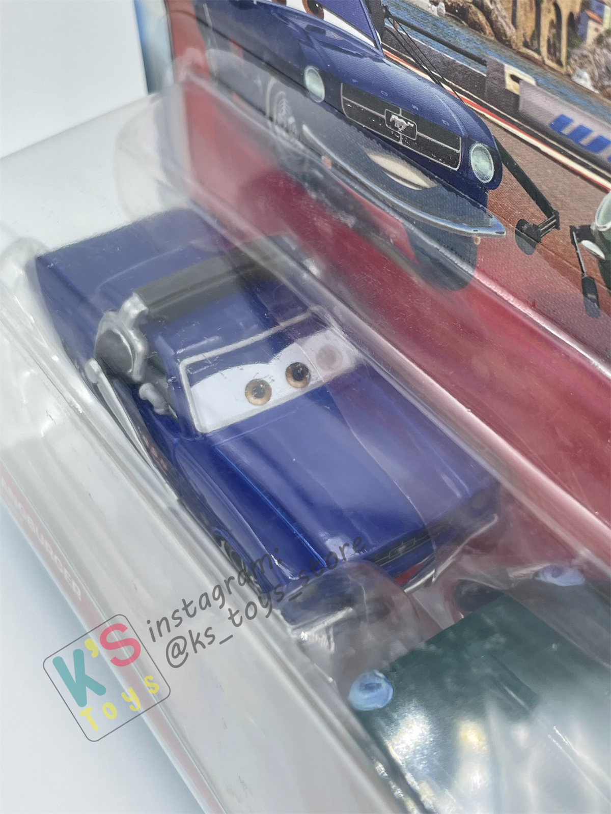 Disney Pixar Cars 1:55 2-Pack by Mattel, BRENT MUSTANGBURGER WITH HEADSET AND DAVID HOBBSCAPP WITH HEADSET - WGP CARS 2 - BNIP