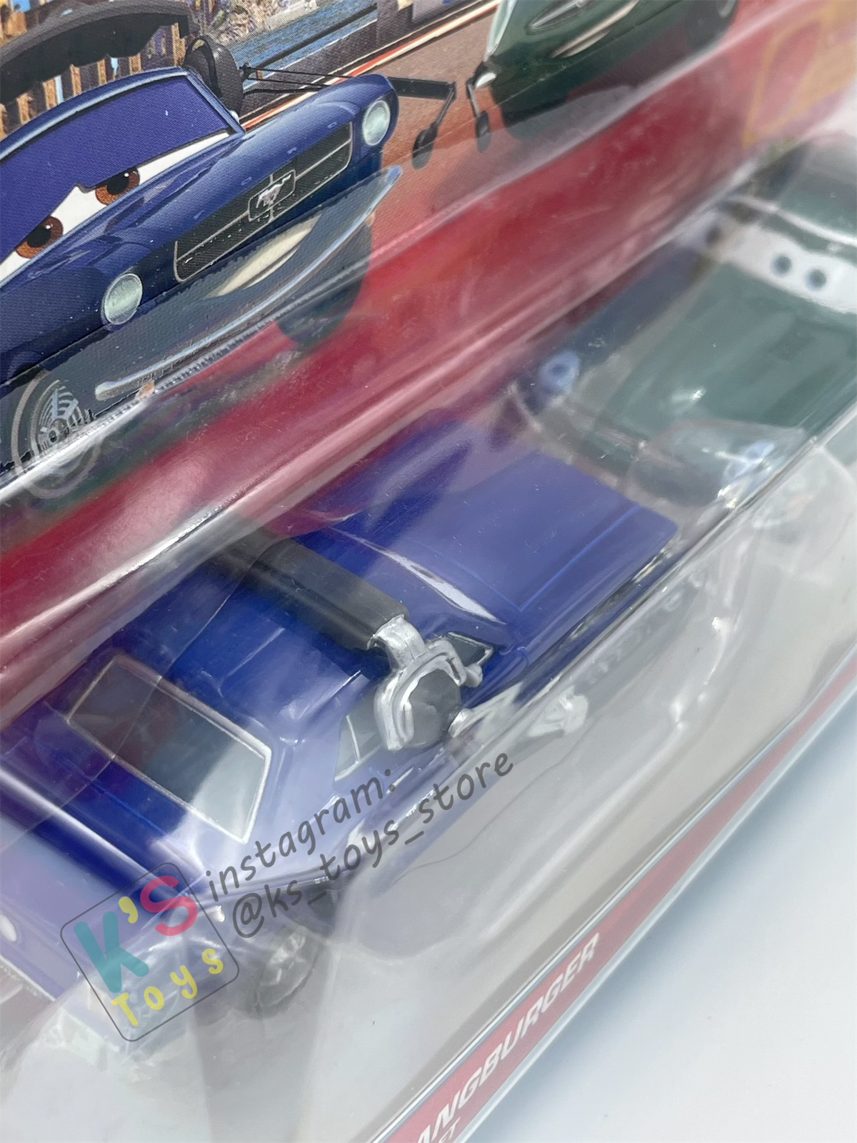 Disney Pixar Cars 1:55 2-Pack by Mattel, BRENT MUSTANGBURGER WITH HEADSET AND DAVID HOBBSCAPP WITH HEADSET - WGP CARS 2 - BNIP
