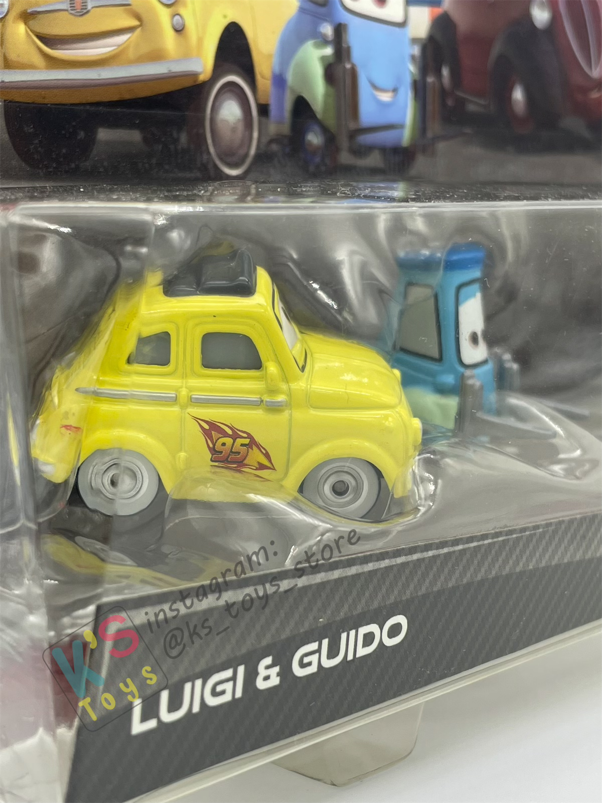 Disney Pixar Cars 1:55 2-Pack by Mattel, Luigi, Guido, and Uncle Topolino - CARS 2 - BNIP