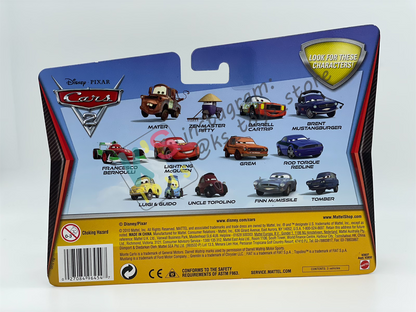 Disney Pixar Cars 1:55 2-Pack by Mattel, Luigi, Guido, and Uncle Topolino - CARS 2 - BNIP