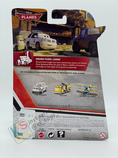 DELUXE DISNEY PLANES BY MATTEL - TED YALE - GRAND FUSEL LODGE - BNIP