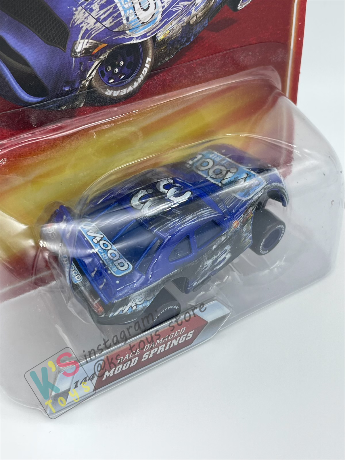 DISNEY PIXAR CARS BY MATTEL - RACE DAMAGED MOOD SPRING - FINAL LAP SERIES - BNIP