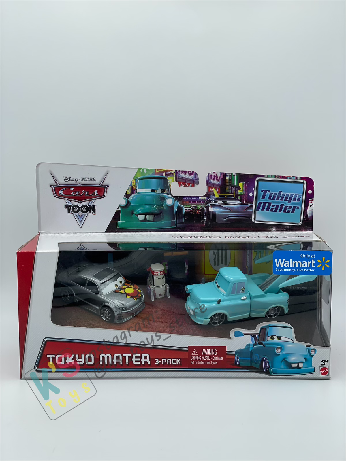 DISNEY PIXAR CARS BY MATTEL - TOKYO MATER 3 PACK - MANJI, TOKYO MATER AND TEKI - BNIB