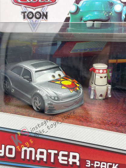 DISNEY PIXAR CARS BY MATTEL - TOKYO MATER 3 PACK - MANJI, TOKYO MATER AND TEKI - BNIB