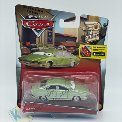 DISNEY PIXAR CARS BY MATTEL - PATTI (VARIANT) - LA SPEEDWAY - BNIP