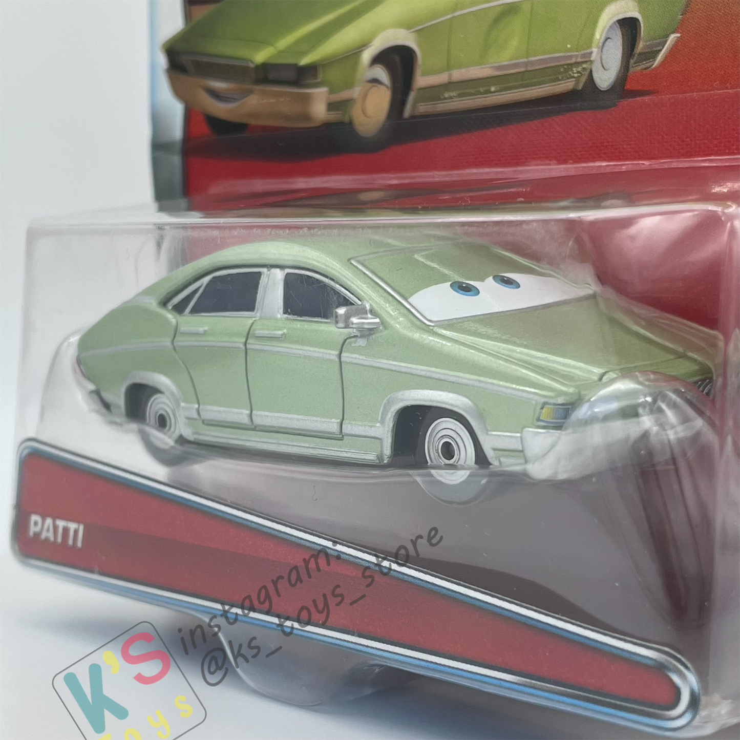 DISNEY PIXAR CARS BY MATTEL - PATTI (VARIANT) - LA SPEEDWAY - BNIP