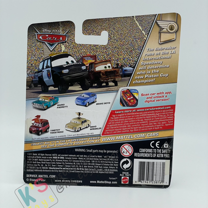 DISNEY PIXAR CARS BY MATTEL - PATTI (VARIANT) - LA SPEEDWAY - BNIP