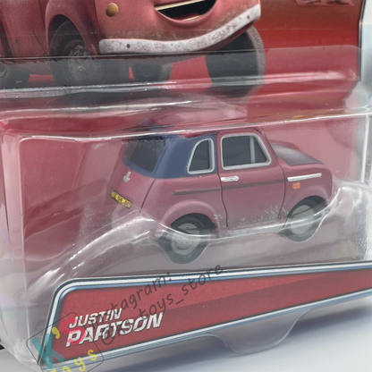 DISNEY PIXAR CARS BY MATTEL - JUSTIN PARTSON - CARS 2, PARIS PARTS MARKET SERIES - BNIP