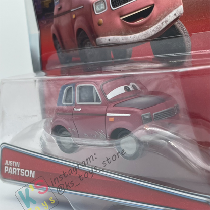 DISNEY PIXAR CARS BY MATTEL - JUSTIN PARTSON - CARS 2, PARIS PARTS MARKET SERIES - BNIP