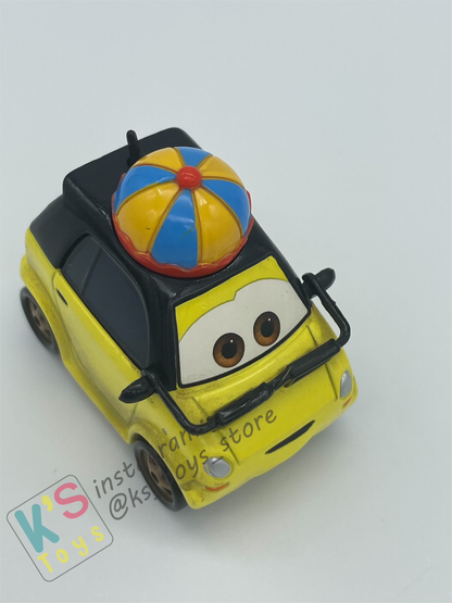 PRE-OWNED / LOOSE DISNEY PIXAR CARS - "HIROAKI" - CARS 2 SUPER CHASE SERIES - GOOD CONDITION WITH TINY MARKED
