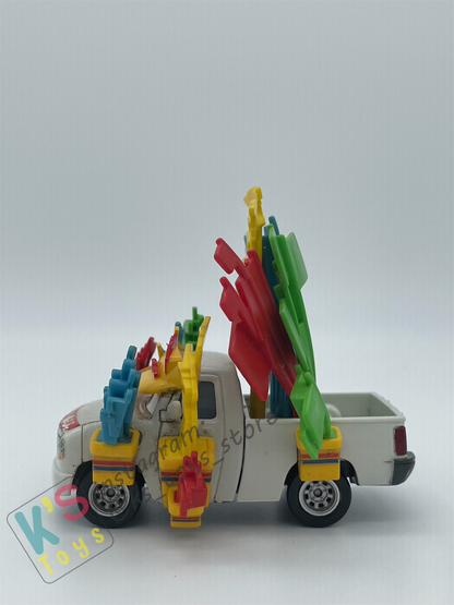 PRE-OWNED / LOOSE DISNEY PIXAR CARS - "BRIAN MOTOR SPARK - SOUVENIRS GUY" - CARS 1 SERIES, MEGA SIZE - PLAYED CONDITION