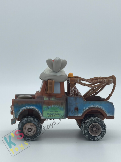 PRE-OWNED / LOOSE DISNEY PIXAR CARS - "REINDEER MATER" - MATER SAVES CHRISTMAS SERIES - DISPLAYED CONDITION