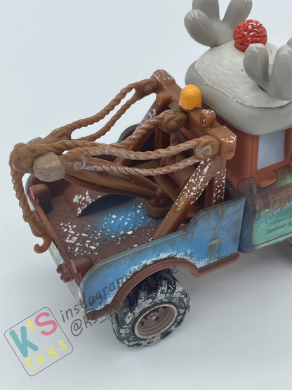 PRE-OWNED / LOOSE DISNEY PIXAR CARS - "REINDEER MATER" - MATER SAVES CHRISTMAS SERIES - DISPLAYED CONDITION