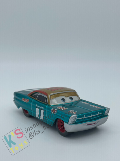 PRE-OWNED / LOOSE DISNEY PIXAR CARS - "METALLIC MARIO ANDRETTI" - SCAVENGER HUNT SERIES - MINT CONDITION