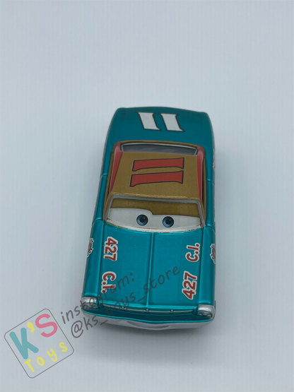 PRE-OWNED / LOOSE DISNEY PIXAR CARS - "METALLIC MARIO ANDRETTI" - SCAVENGER HUNT SERIES - MINT CONDITION