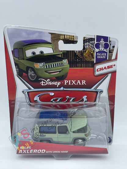 DISNEY PIXAR CARS BY MATTEL - "MILES AXELROD WITH OPEN HOOD" PALACE CHAOS SERIES - BNIP