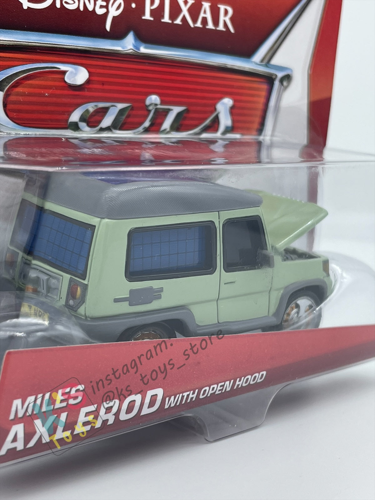 DISNEY PIXAR CARS BY MATTEL - "MILES AXELROD WITH OPEN HOOD" PALACE CHAOS SERIES - BNIP
