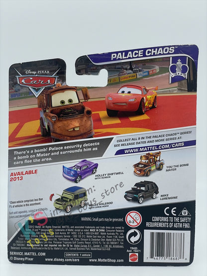 DISNEY PIXAR CARS BY MATTEL - "MILES AXELROD WITH OPEN HOOD" PALACE CHAOS SERIES - BNIP
