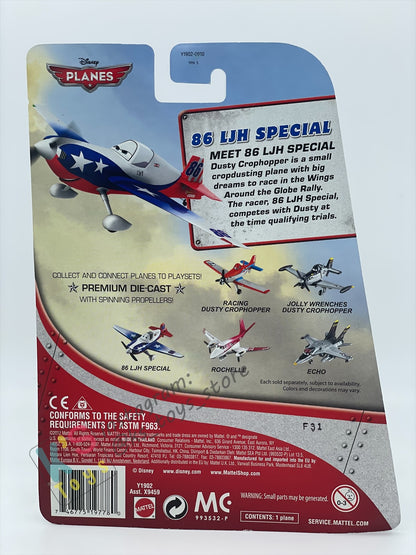 DISNEY PLANES BY MATTEL - 86 LJH SPECIAL  - BNIP
