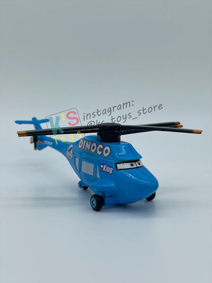 PRE-OWNED / LOOSE DISNEY PIXAR CARS BY MATTEL - "DINOCO HELICOPTER ROTOR TURBOSKY" - CARS SERIES - NEAR MINT CONDITION - READ DESCRIPTION!!!!!!!!!!!