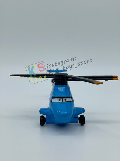 PRE-OWNED / LOOSE DISNEY PIXAR CARS BY MATTEL - "DINOCO HELICOPTER ROTOR TURBOSKY" - CARS SERIES - NEAR MINT CONDITION - READ DESCRIPTION!!!!!!!!!!!