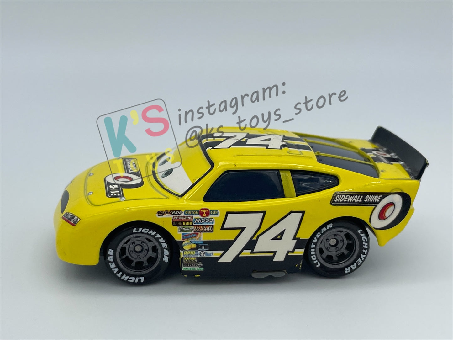 PRE-OWNED / LOOSE DISNEY PIXAR CARS BY MATTEL - "SIDEWALL SHINE (#74) - SLIDER PETROLSKI" - CARS SERIES - NEAR MINT CONDITION - READ DESCRIPTION!!!!!!!!!!!