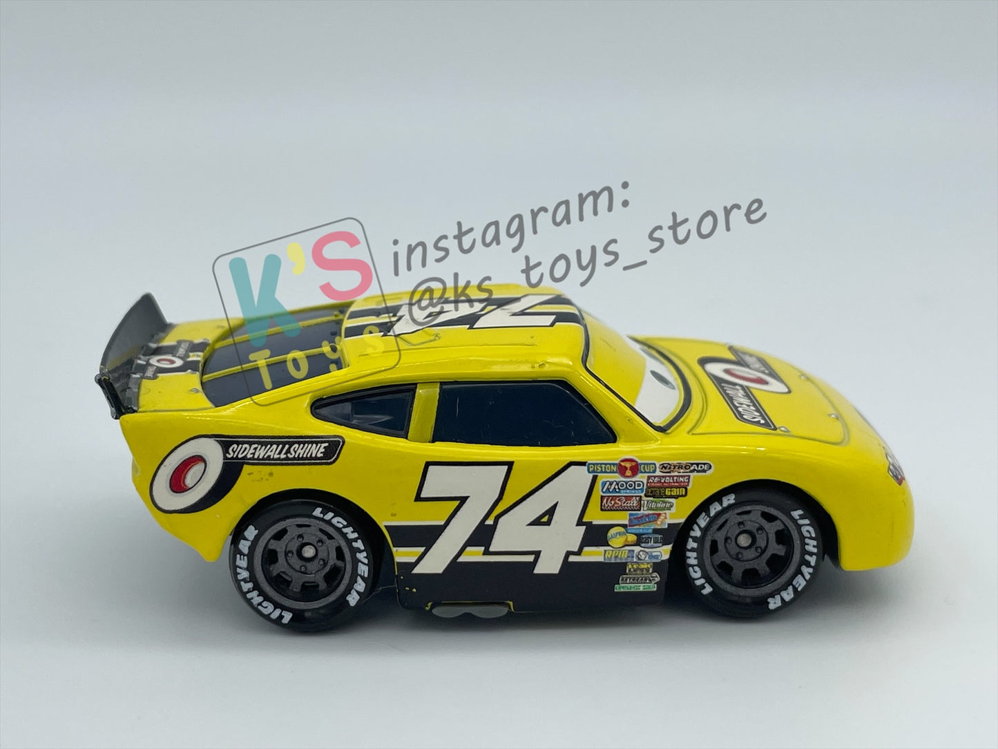 PRE-OWNED / LOOSE DISNEY PIXAR CARS BY MATTEL - "SIDEWALL SHINE (#74) - SLIDER PETROLSKI" - CARS SERIES - NEAR MINT CONDITION - READ DESCRIPTION!!!!!!!!!!!