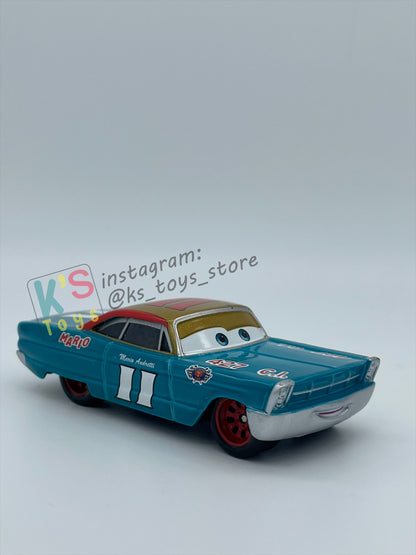 PRE-OWNED / LOOSE DISNEY PIXAR CARS BY MATTEL - "MARIO ANDRETTI RED RIMS" - CARS SERIES - PLAYED WITH GOOD CONDITION - READ DESCRIPTION!!!!!!!!!!!