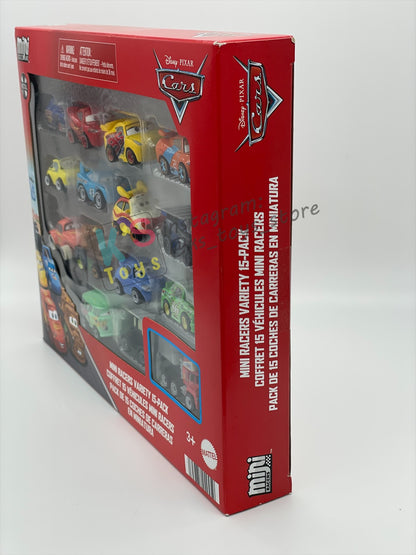 MINI RACERS DISNEY PIXAR CARSBY MATTEL, 15-PACK JOCKO FLOCKO MACK - RE-RELEASED 2025 - BNIP